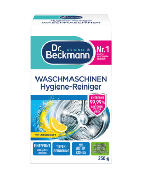 Dr. Beckmann Waschmaschinen Hygiene­reiniger, mit Zitrusduft, 250g